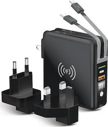 Forcell 5-in-1 Multifunctional 10000mAh 20W Μαύρο