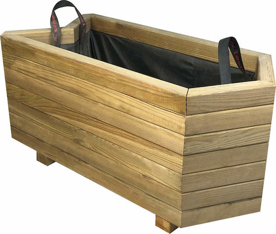Tesias Ζαρντινιέρα Ξύλινη Μπεζ 36x78x36εκ.