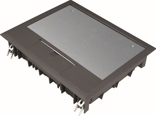 Hager Veee Ve09 Walled Electrical Junction Box Floor-mounted 18S 77mm in Gray Color