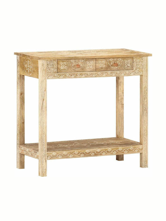 Solid Wood Console Table Mango Wood Mango Massif L80xW35xH74cm