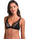 Miss Rosy Triangle Triangle Bra without Padding Underwire Black