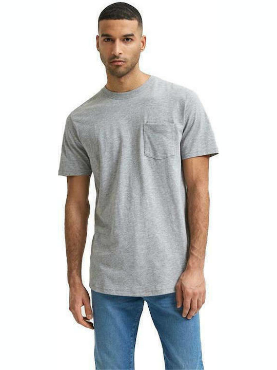 Selected Herren T-Shirt Kurzarm Gray