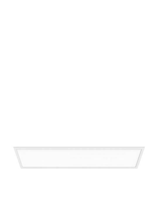 Elvhx Παραλληλόγραμμο Χωνευτό LED Panel 40W με Ψυχρό Λευκό Φως 6500K 29.5x119.5εκ.