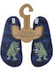 Slipstop T Rex Kinder Badeschuhe Marineblau