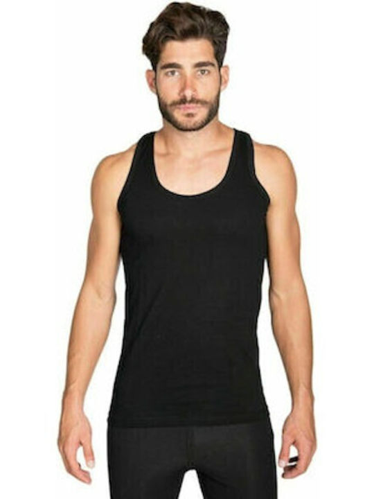 Onurel Men's Sleeveless Undershirt Black