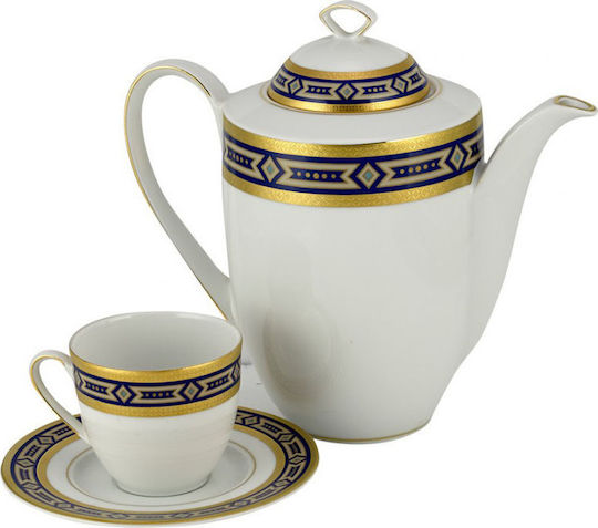 WM Collection Σετ Τσαγιού από Πορσελάνη 9τμχ