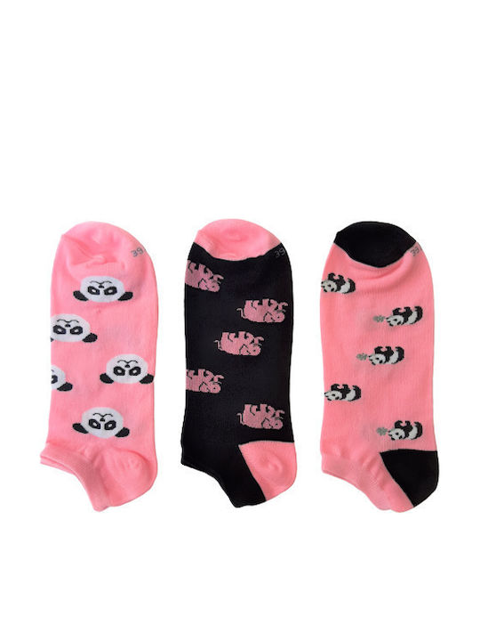 Kal-tsa 131111A Damen Gemusterte Socken Mehrfarbig 3Pack