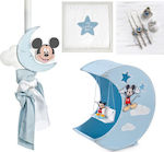 Mickey Φεγγαράκι Baptism Set with Theme Mickey 7pcs