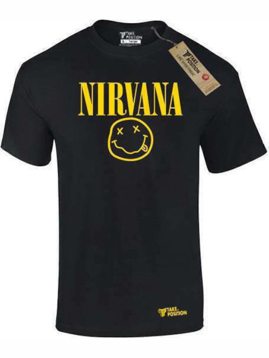 Nirvana T-shirt Μαύρο