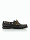 Sea & City Dallas C88 Men's Leather Boat Shoes Black / Brown