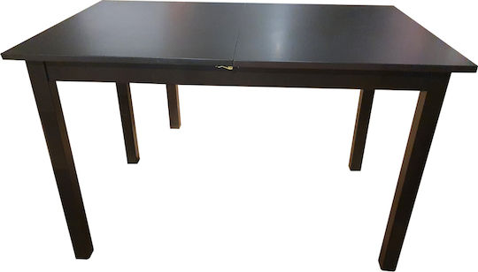 Table Dining Room Extendable Wooden Wenge 120(+33)x75x75cm