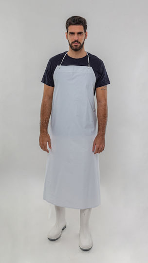 Axon Apron Full Body PVC White