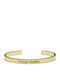 Proud Mama Women's Bracelet Handcuffs with design Mum made of Silver Gold Plated