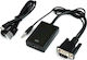Powertech Converter VGA female to HDMI / 3.5mm male 1pcs CAB-H139