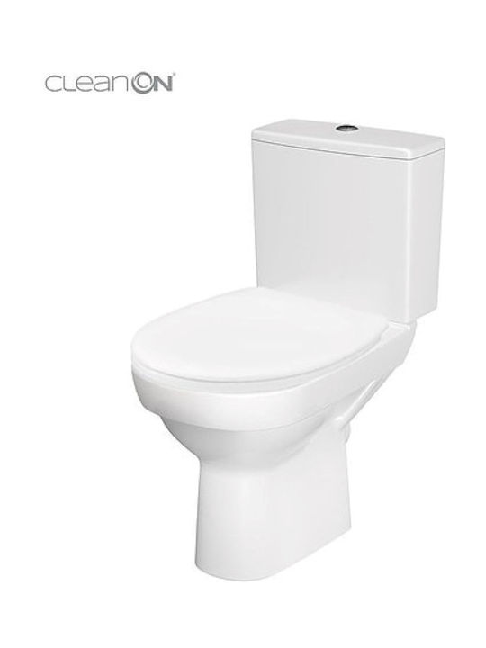 Cersanit City Clean On Stehende Toilette mit Spülung Weiße