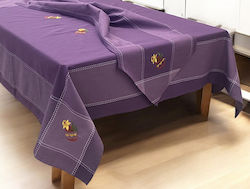 Linea Home Τραπεζομάντηλο Μωβ 180εκ.