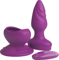 Pipedream 3Some Wall Banger Anal Plugs with Vibration Set Purple 12cm PD7077-12