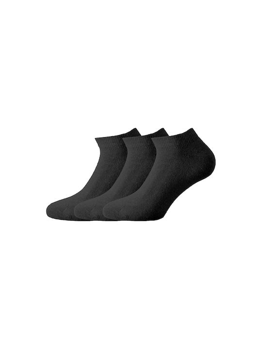 Walk V50 Women's Solid Color Socks Black 3Pack