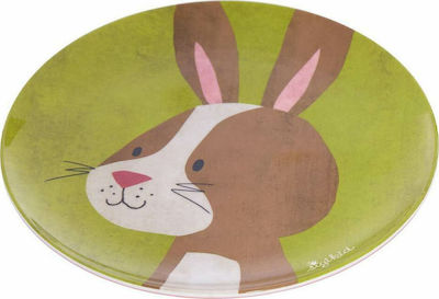 Sigikid Baby Food Plate Λαγουδάκι made of Melamine Green