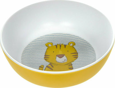 Sigikid Baby Food Bowl Τίγρης made of Melamine Yellow