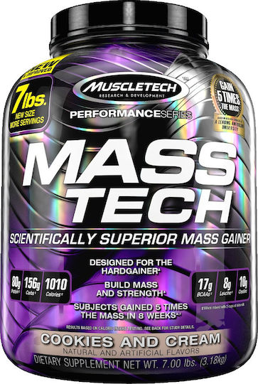 MuscleTech Performance Series Mass-Tech με Κρεατίνη & Γεύση Cookies & Cream 3.18kg