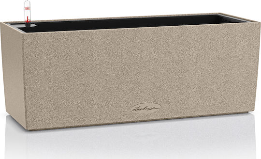 Lechuza Balconera Stone Sand Beige Self-watering Planter Box Plastic Beige 50x19x19cm.