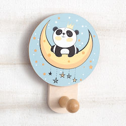 Christening Favor with Hanger Panda made of Wood