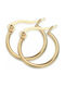 Luca Barra Earrings Hoops made of Steel Gold Plated OK952