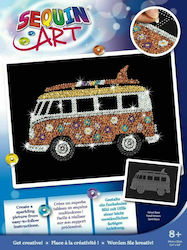 Sequin Art Kids' Craft Ψηφιδωτό Με Πούλιες Campervan for Children 8++ Years