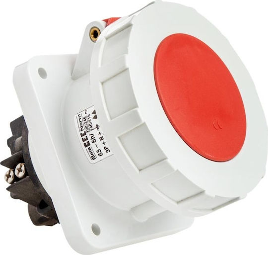 Geyer Priză industrială feminină Panou de alimentare 5x63A 400V IP67 13104
