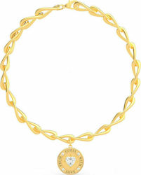 Guess From Guess With Love Women's Gold Plated Steel Necklace