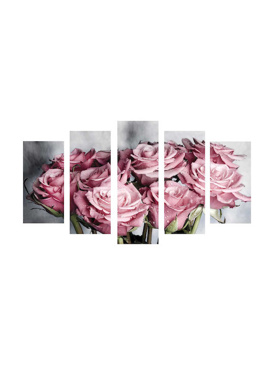 HomeMarkt English Roses Πίνακας Ξύλινος 100x60cm
