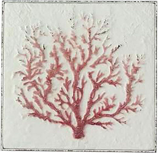 Zaros Painting on Canvas Coral 45x45cm