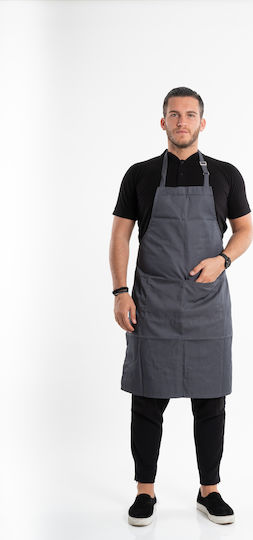 Horecabar Ποδιά Chefkoch Ganzkörper Gray