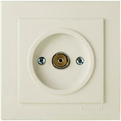Nilson TV Antenna Socket Aerial in Beige color 24121028