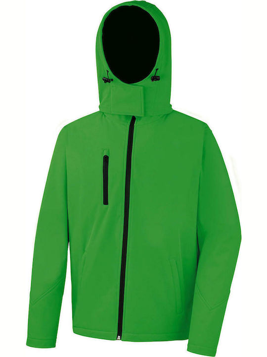 Winter Jacke Softshell Wasserdicht und Winddicht Grün