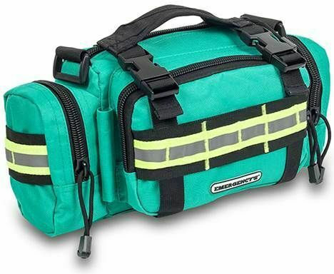Elite Bags Isoliert Medizinischer Rucksack Erste Hilfe Emergency in Grün Farbe