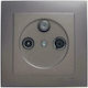 Nilson TV, Satellite, and Radio Antenna Socket Aerial in Gray color 24161038