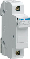 Hager Disconnect Switch Fuse Box Μονοπολικός 1000V DC L501PV