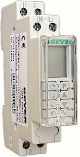 Geyer Ψηφιακός Χρονοδιακόπτης Ράγας Ημερήσιος με Εφεδρεία 250 Ώρες
