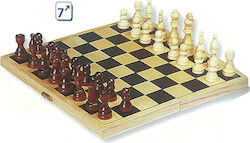 Goki Σκάκι από Ξύλο με Πιόνια 26x26cm