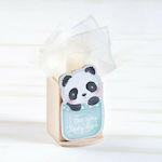 Christening Favor with Pencil Holder Panda made of Wood 48pcs