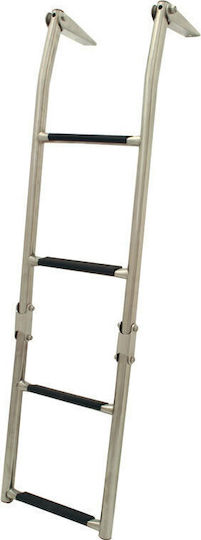 Lalizas Bootsleiter mit 4 Stufen Edelstahl 316 Leitern 255x960mm 4 Stufen