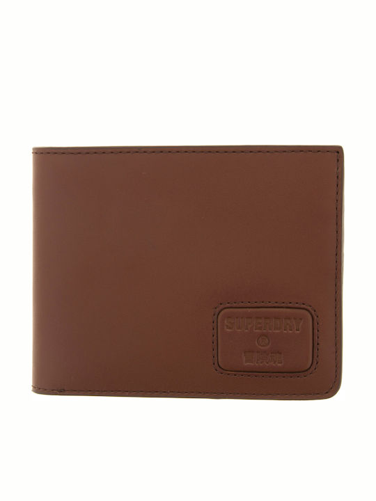 Superdry NYC Bifold Leather Men's Wallet Classic Tabac Brown