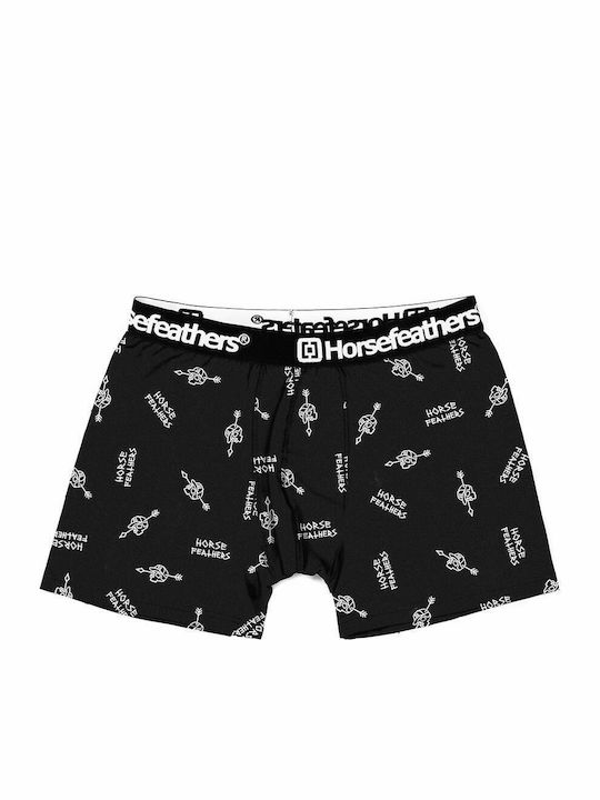 Sidney Men's Boxer Black with Patterns