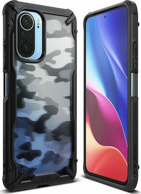 Ringke Fusion X Back Cover Συνθετική Camo Black (Poco F3)