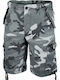 Mil-Tec Hunting Pants Washed Shorts in Gray color