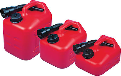 Lalizas Jerrycan Fuel Plastic Can with Extension Tube 5lt Red