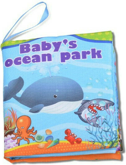 Cangaroo Activity Book Soft Children's Activity Book Ocean's Park JL55 made of Fabric for 12++ Months