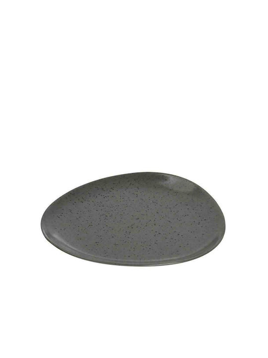 Espiel Arctic Teller Untiefe Dreieck Keramik Gray 30x27cm 6Stück